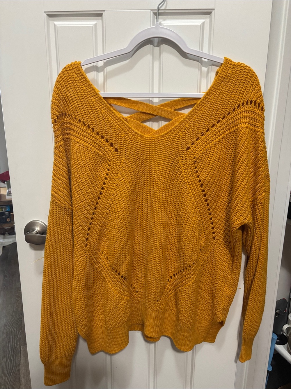 Charlotte Russe Sweater with Cross Back
